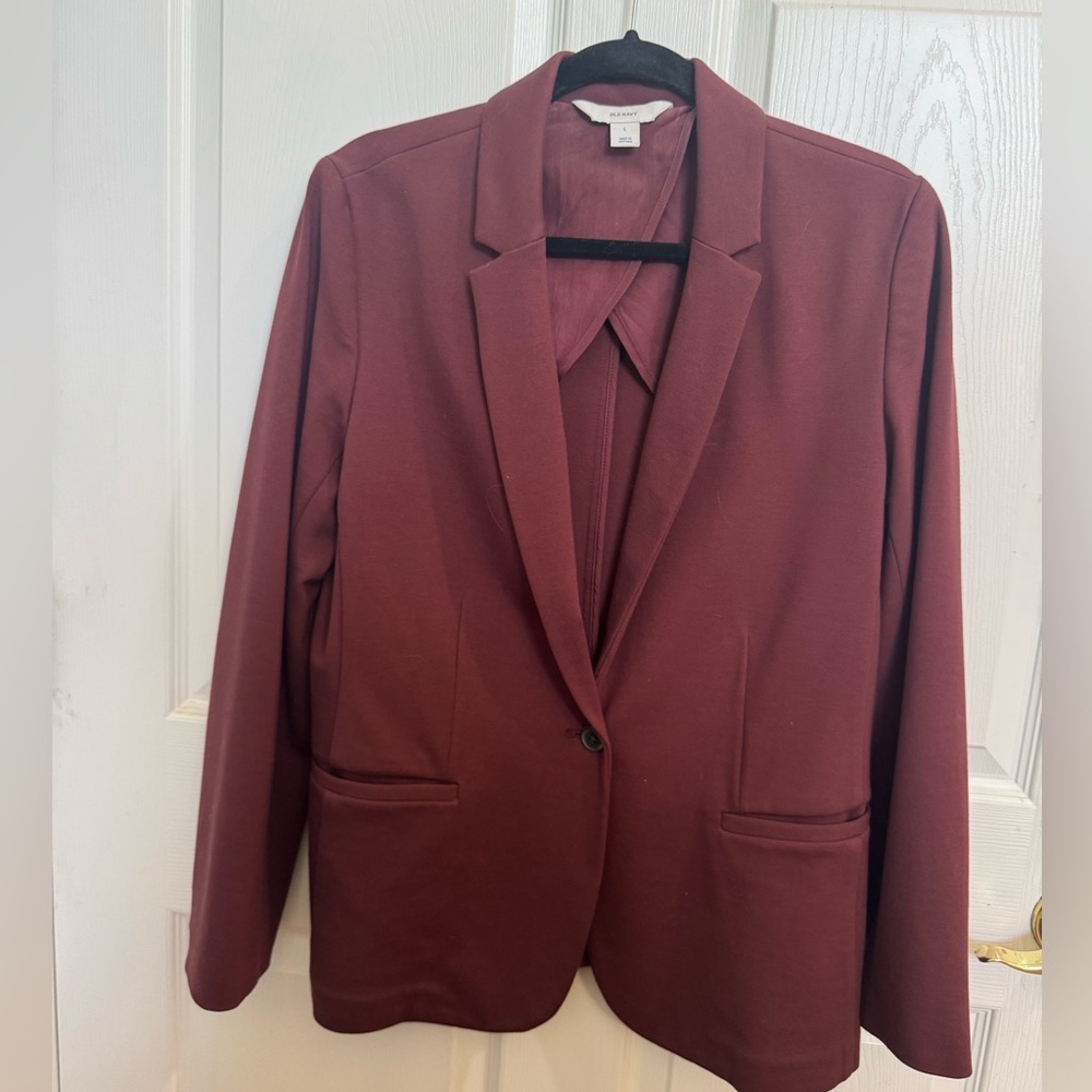 Old Navy Women's Blazer in Burgundy